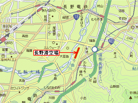 長野市滑空場広域図